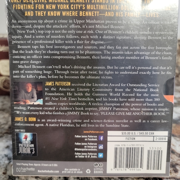 AMBUSH by James Patterson 5 CD Set Unabridged Audiobook NIP Sealed - Picture 2 of 6